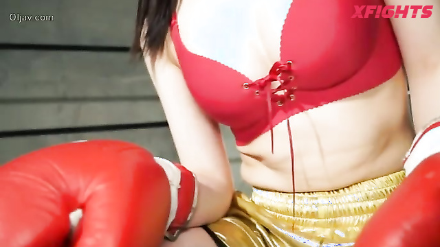 Akibacom - BIFB-01 Shizuku Hanai vs Mako Shion - Boxing Clash Punch & Domination