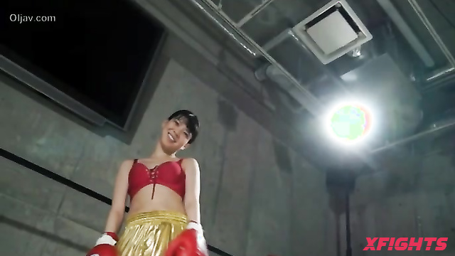 Akibacom - BIFB-01 Shizuku Hanai vs Mako Shion - Boxing Clash Punch & Domination