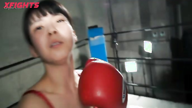 Akibacom - BIFB-01 Shizuku Hanai vs Mako Shion - Boxing Clash Punch & Domination