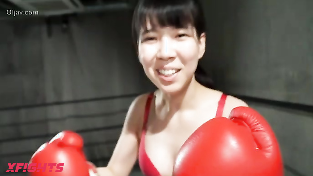 Akibacom - BIFB-01 Shizuku Hanai vs Mako Shion - Boxing Clash Punch & Domination