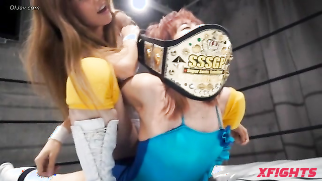Akibacom - SSQ-04 SSS Title Match: Yue vs Tachibana Hamu in Fierce Wrestling Battle