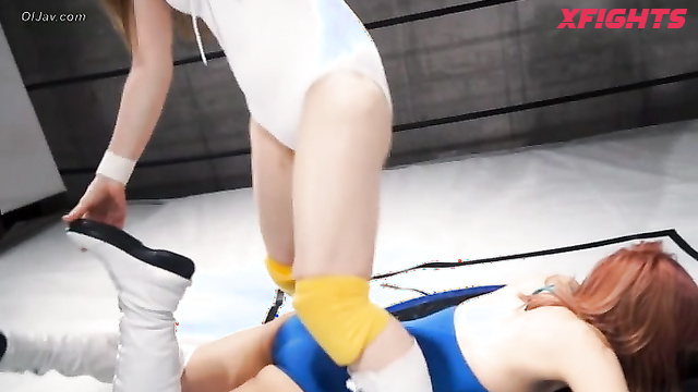 Akibacom - SSQ-04 SSS Title Match: Yue vs Tachibana Hamu in Fierce Wrestling Battle