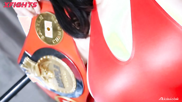 Akibacom - BXE-08 Akari Minase vs Runa Amemiya - Domination Brawl Headlock Stomp
