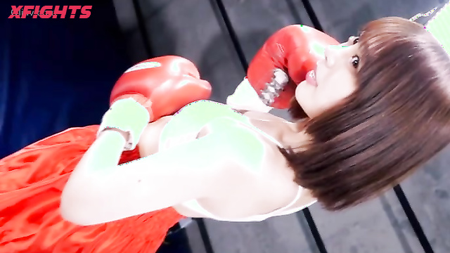 Akibacom - BCWB-03 Yua Nanami vs Rui Samejima - Blonde vs Brunette Boxing Humiliation