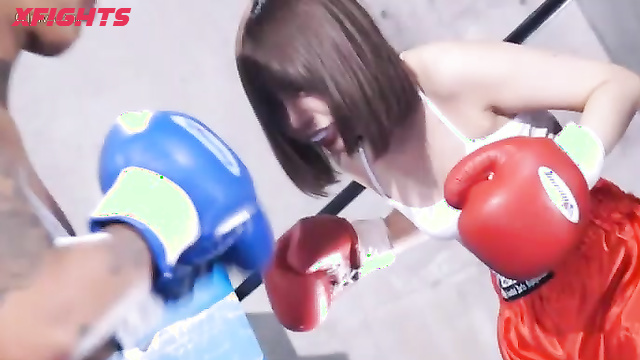 Akibacom - BCWB-03 Yua Nanami vs Rui Samejima - Blonde vs Brunette Boxing Humiliation