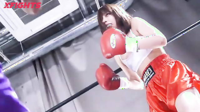 Akibacom - BCWB-03 Yua Nanami vs Rui Samejima - Blonde vs Brunette Boxing Humiliation