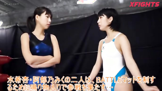 Akibacom - BDV-01 An Mizuki Headscissors Miku Abeno in Competitive Duel of Divas Wrestling