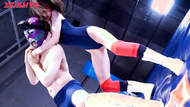 Akibacom - BTUP-07 Beautiful wrestler and closeup fight