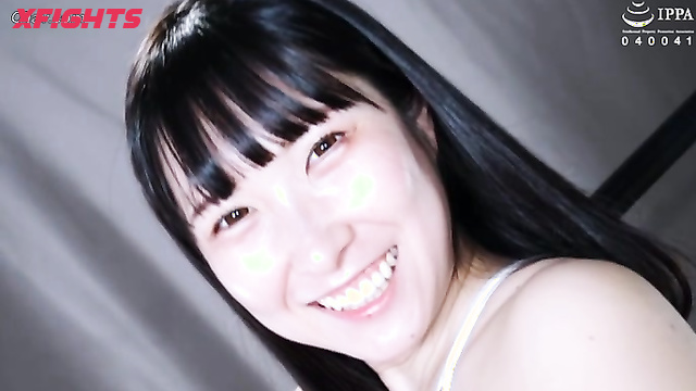 Akibacom - BLBF-37 Lesbian Battlefield: Asian Wrestler Fights Brunette in Nude Sexfight