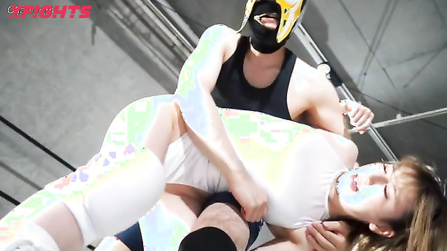 Akibacom - BDJZ-01 Gender Showdown Pro Wrestling - Epic Grappling in the Boxing Ring