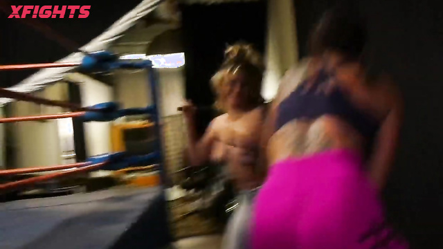 DT Wrestling - DT-1864HD Jesse Pony vs Cassie Del Isla Nude Ring and Apartment Catfight Match
