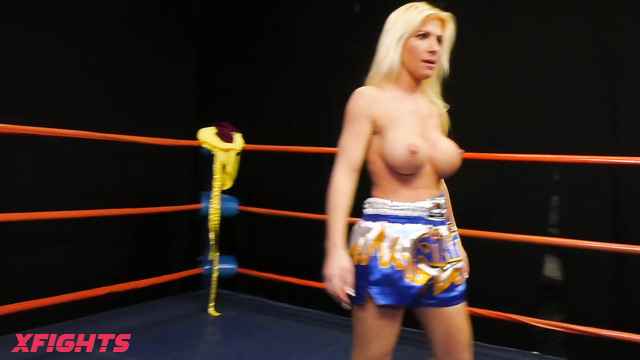 DT Wrestling - DT-1858HD Erika Jordan vs Rebeca Linares Nude Ring Catfight Wrestling Match