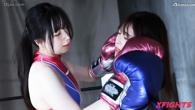Akibacom - BSXB-11 Akari Niimura vs Yui Nonami - Punches Hard & Smothers In Boxing Ring