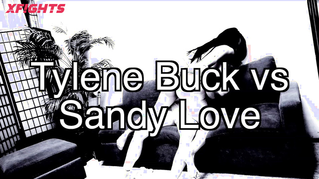 DT Wrestling - DT-1886HD Sandy Love vs Tylene Buck Nude Apartment Breast Catfight Match