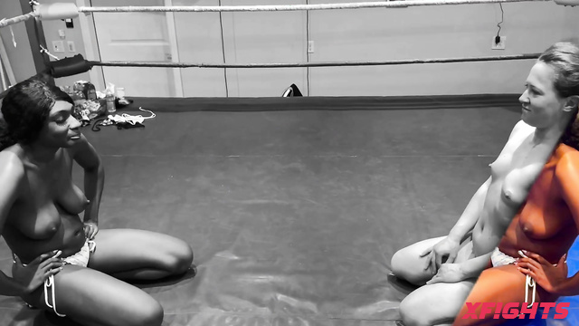 Protein Wrestling - Paris Love vs Cheyenne Jewel - Black girls are stronger