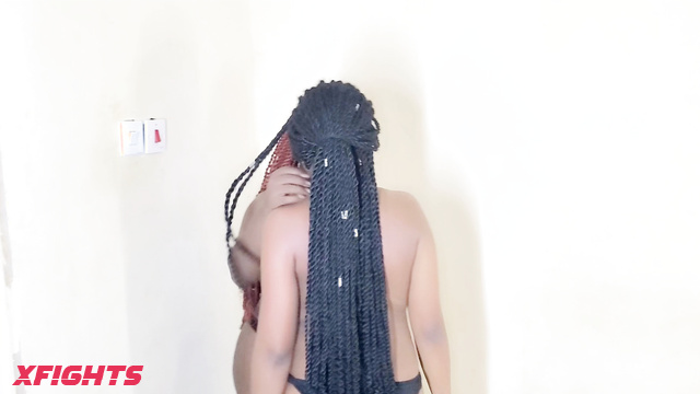 Black Beauty Bra lers - Eunice vs Jenni - Attacking her titties