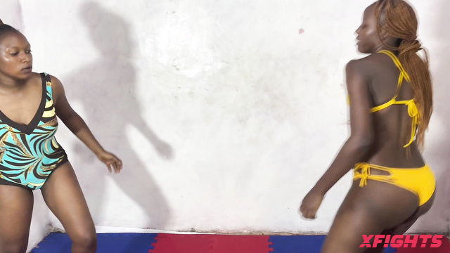 Fantasy Wrestlers Africa - Fei vs Margy - Experienced mature fighters