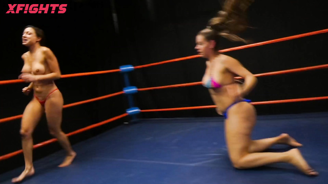 DT Wrestling - DT-1896HD Cassie del Isla vs Skylar Rene Topless Ring Beatdown Match