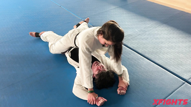 MixedWrestlingZone Clips! - Girl Show Off Their Jiu-Jitsu Skills on The Studio Mats