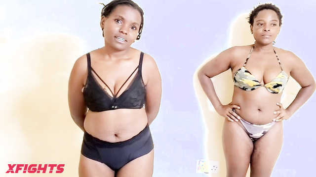 Black Beauty Bra Lers - Carey vs Terry Catfight of two black beauties