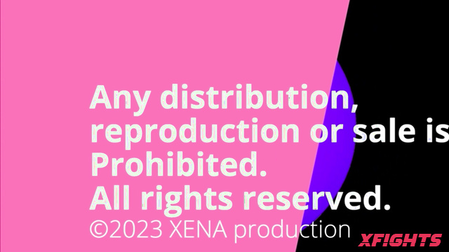 XENAProduction TANYA vs MAGDA Two brunettes fight tearing each other's clothes off
