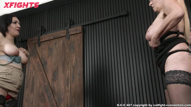 Catfight Connection Store - ECC467 Marina vs Elina Two milf sexualy grappling & rub pussies