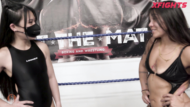 Spartan Women’s Productions - Luci & Asian - Hardcore wrestling in the ring