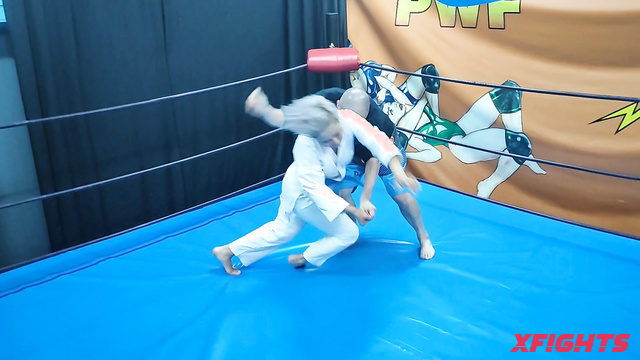 The Wrestling Amazons - Asian MILF Dominates Guy In Wrestling