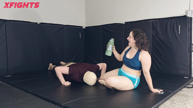 Mixed Wrestling Encounters - Mistress Rosette - Girl harshly dominates and humiliates guy