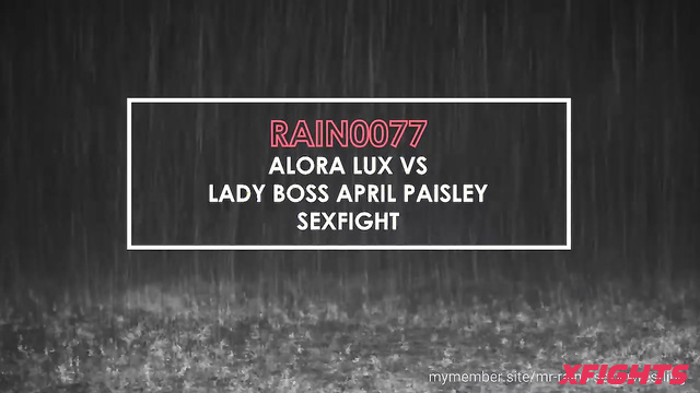 Mr Rain's Sexy Wrestling - Alora Lux vs April Paisley - Lesbian fight on the mats