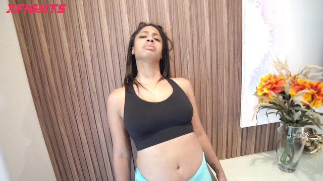 Koven Studios - Girl tests her friend's abs for strength
