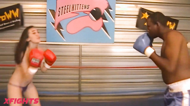 HitTheMatBoxingAndWrestling - Sinn & Darrius - Girl humiliates guy in boxing match