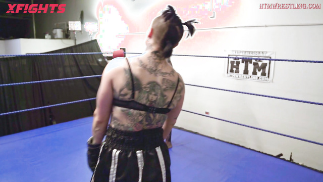 HitTheMatBoxingAndWrestling - Vira & Raven - Boxing match turns into lesbian strapon sex