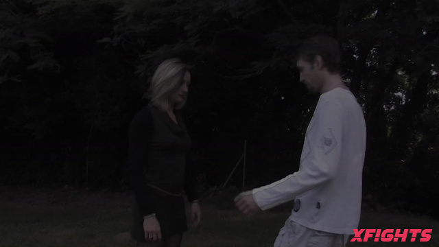 Girl Power - Gp-166 - Girl practices hard punches on her boyfriend