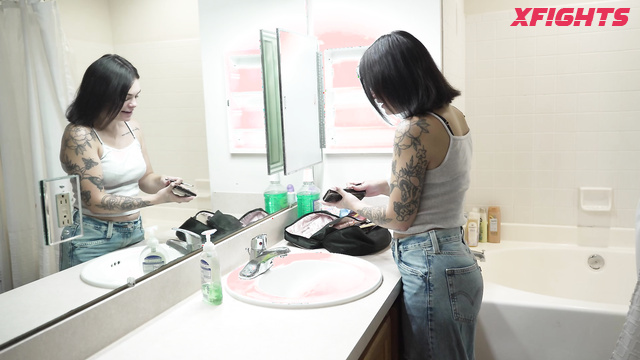 Girl Fight Champion - Devyn & Celeste - Sexy girls fought tearing each other's clothes off