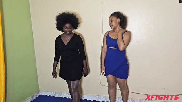 SHIKA EBONY WRESTLERS 1 - Monica & Triza - The girls had a tough catfight