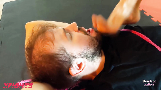Bondage Kitties - Lex Vs Jack - Girl harshly dominates guy and ties him up