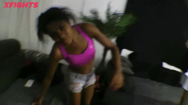 MF Video - Alessandra vs Priscilinha - Sexy blonde harshly dominates and humiliates girl
