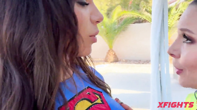CC Productions - Ama, Christina, Remy & Milana - Busty milfs throw lesbian cosplay party