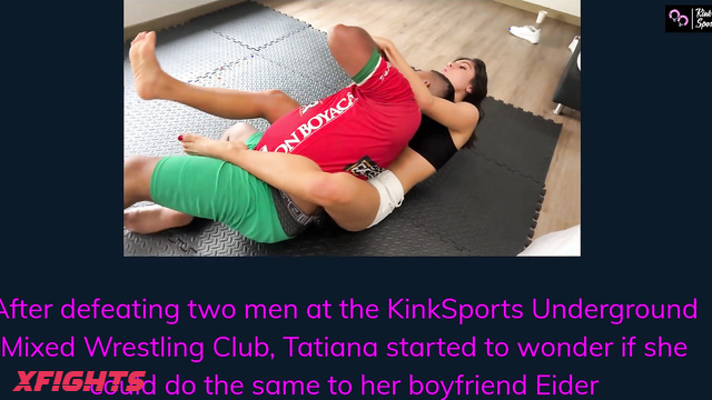 Kink Sports - Tatiana - Brunette brutally dominates guy and smothers him with her thighs