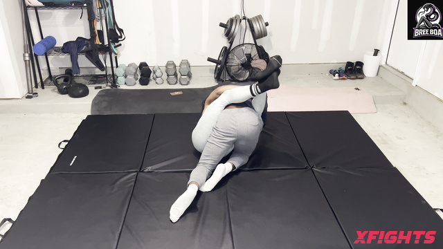 BreeboaWrestling - Ricky vs Bree Girl showed the guy her strength in wrestling on the mats