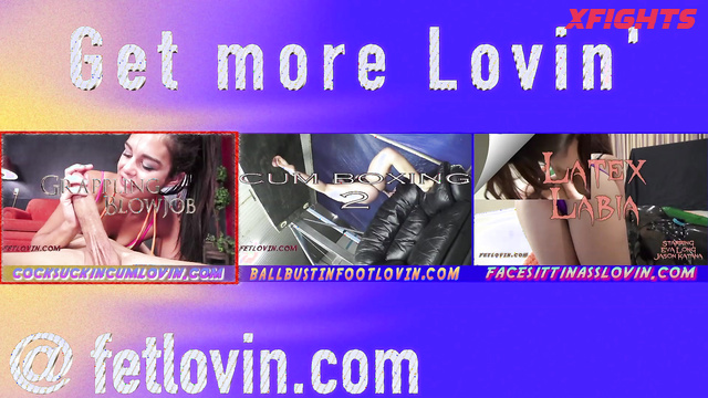 Fetlovin - Veronica Marseille - Sexy brunette dominates a guy and slaps him in the balls