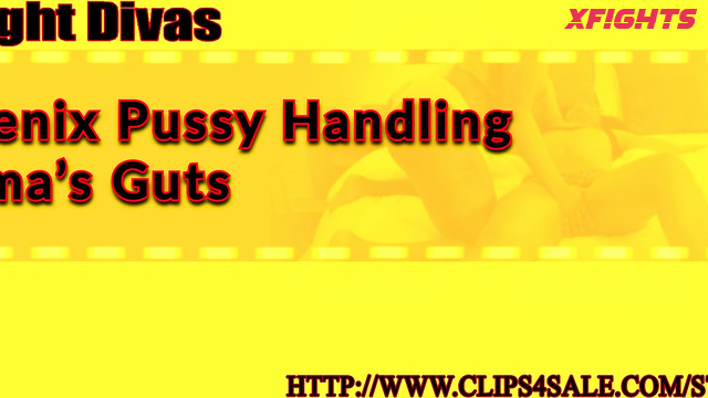 Sexfight Divas - Phoenix vs Karma - Girl chokes her girlfriend and plays with her pussy
