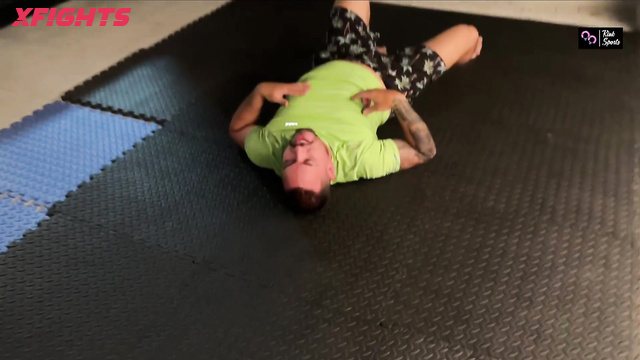 Kink Sports - Juan & Maria - Hot brunette brutally dominates her boyfriend on the mats