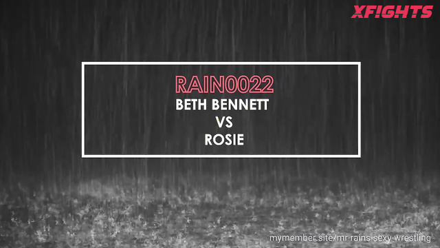Mr Rain's Sexy Wrestling - Beth vs Rosie - Sweet blondes caress each other's pussies