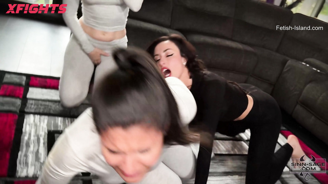 Sinn Sage Studio - Ama, Calisa, & Sinn - Sexy girls had a brutal fight in the living room