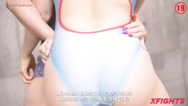 Team Wizard - KJC-04a - Two athletic Korean girls are testing who is stronger