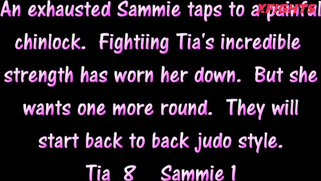 Freshfite Female Fighting - Sammie vs Tia, Sweet girls decided to find out who is stronger