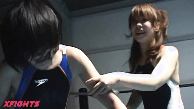 Super Sonic Satellites - SF-04 - Lesbian wrestling between sweet Japanese girls