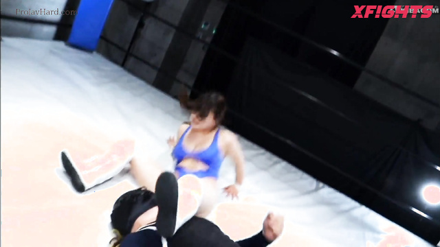 Akibacom - BXX-16 - Wrestling in the ring with a juicy busty Asian girl